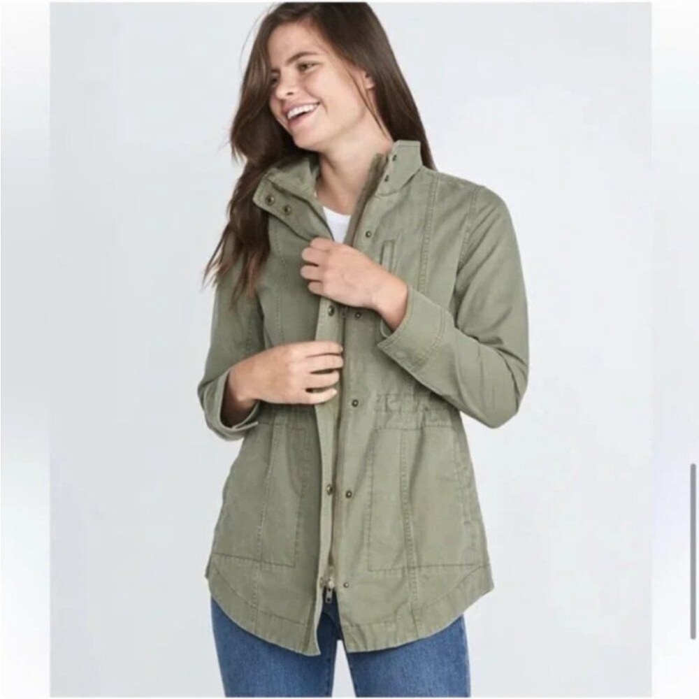 Marine Layer army green coat size Small